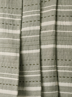 Kuscheldecke aus handgewebter Baumwolle mit Streifen und Quasten - Ansicht 5