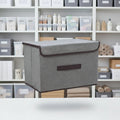 Aufbewahrungsbox aus Vliesstoff, faltbar mit Deckel und Frontgriff
