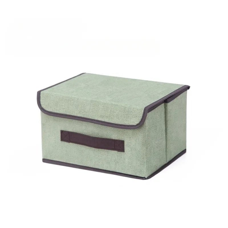 Aufbewahrungsbox aus Vliesstoff, faltbar mit Deckel und Frontgriff