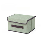 Aufbewahrungsbox aus Vliesstoff, faltbar mit Deckel und Frontgriff