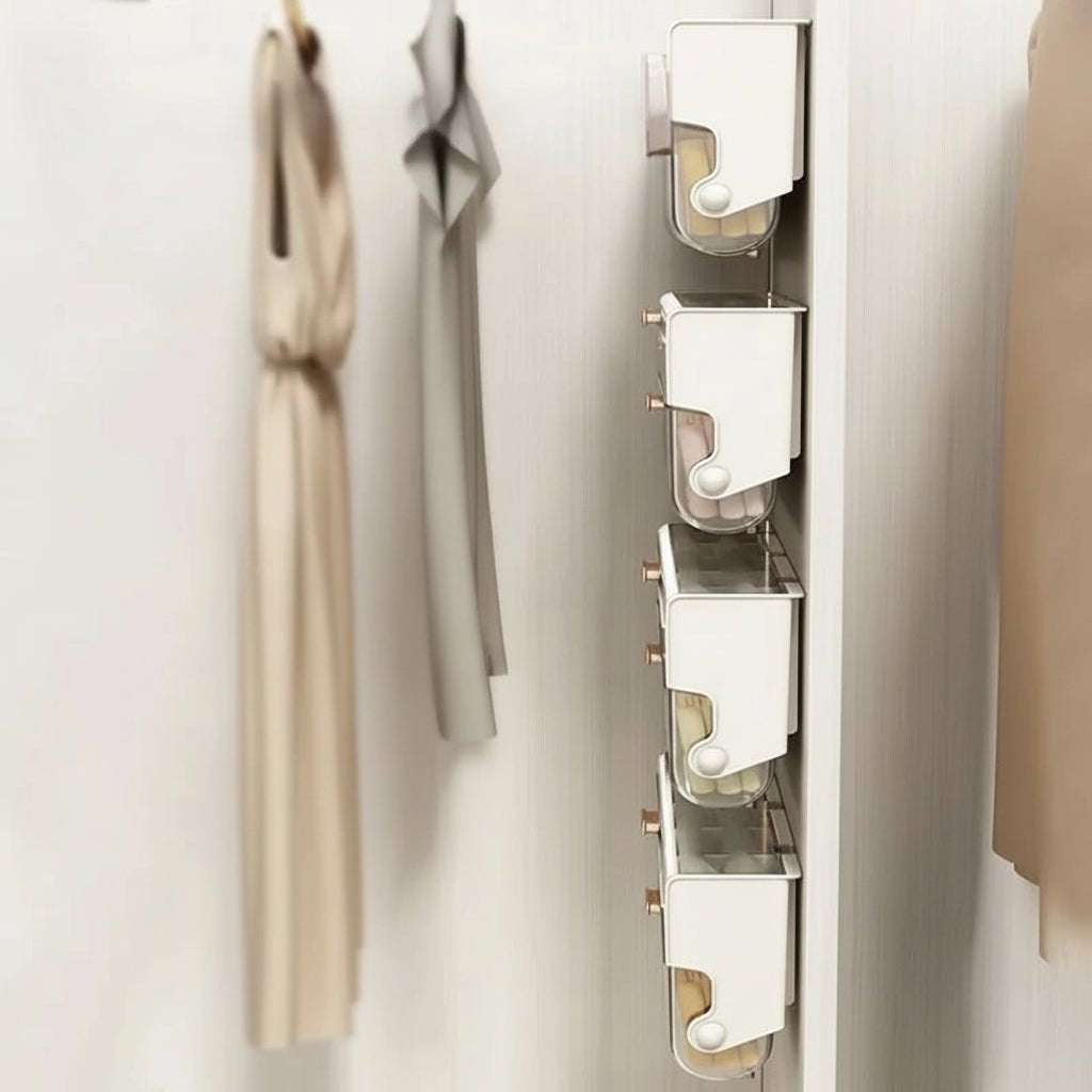 Aufbewahrungsbox zur Wandmontage mit Aluminiumrahmen, platzsparend