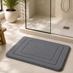 Badematte aus weichem Fleece, kurzflorig und maschinenwaschbar - Ansicht 2