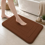 Badematte aus weichem Fleece, kurzflorig und maschinenwaschbar - Ansicht 3