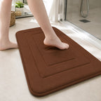 Badematte aus weichem Fleece, kurzflorig und maschinenwaschbar - Ansicht 5