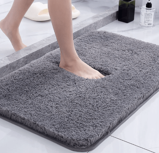 Badematte mit dichtem Flor, weich, saugfähig und schwer