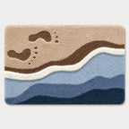 Badematte weich und saugfähig mit Landschaftsmotiven, maschinenwaschbar