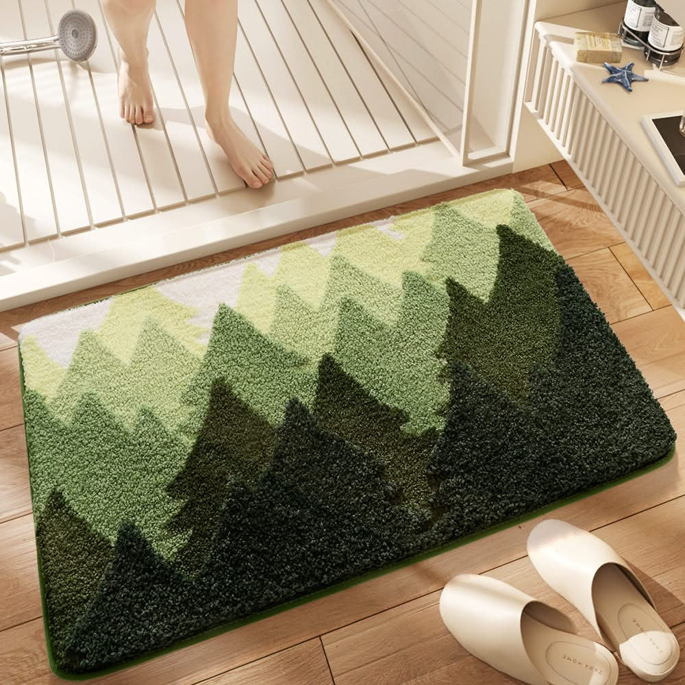 Badematte weich und saugfähig mit Landschaftsmotiven, maschinenwaschbar - Ansicht 6