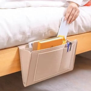 Bettorganizer mit Fächern, Betttasche zum Einklemmen
