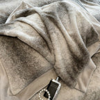 Bettwäsche aus Mikrofleece mit Ombré-Farbverlauf, wärmend für den Winter