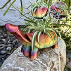 Blumentopf aus Kunstharz im 3D-Druck mit humorvoller Tierfigur - Ansicht 10