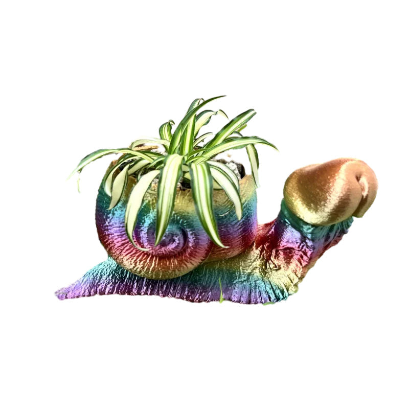 Blumentopf aus Kunstharz im 3D-Druck mit humorvoller Tierfigur - Ansicht 12