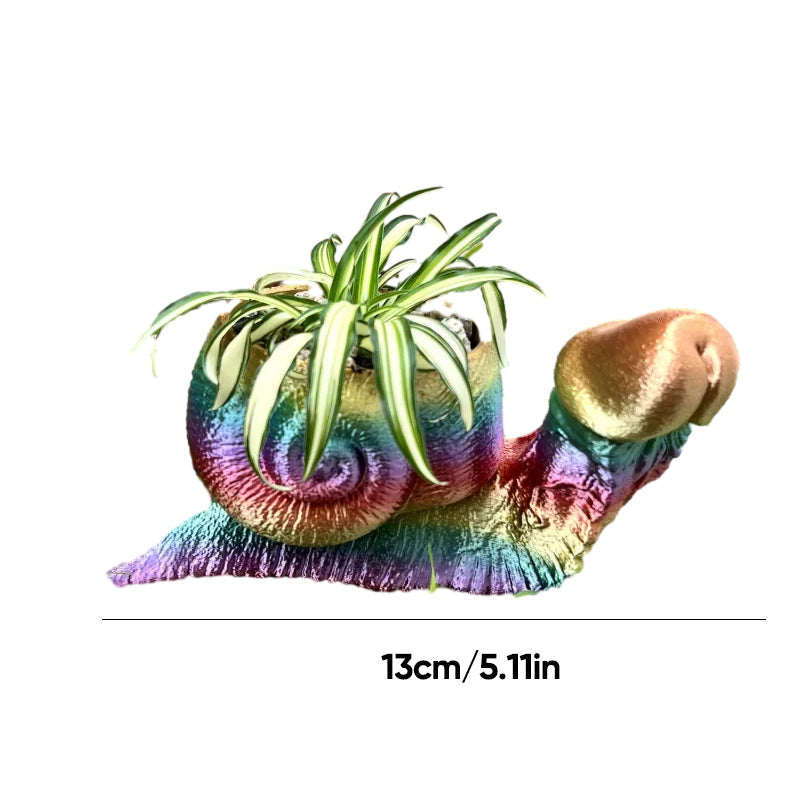 Blumentopf aus Kunstharz im 3D-Druck mit humorvoller Tierfigur - Ansicht 13