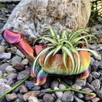 Blumentopf aus Kunstharz im 3D-Druck mit humorvoller Tierfigur - Ansicht 6