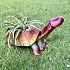 Blumentopf aus Kunstharz im 3D-Druck mit humorvoller Tierfigur - Ansicht 7