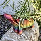 Blumentopf aus Kunstharz im 3D-Druck mit humorvoller Tierfigur - Ansicht 8