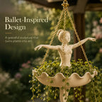 Blumentopf zum Aufhängen in Ballerinaform für innen und aussen