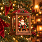 Christbaumschmuck in Laternenform, nostalgisch mit Beleuchtung - Ansicht 17