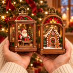 Christbaumschmuck in Laternenform, nostalgisch mit Beleuchtung - Ansicht 4