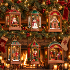 Christbaumschmuck in Laternenform, nostalgisch mit Beleuchtung - Ansicht 5