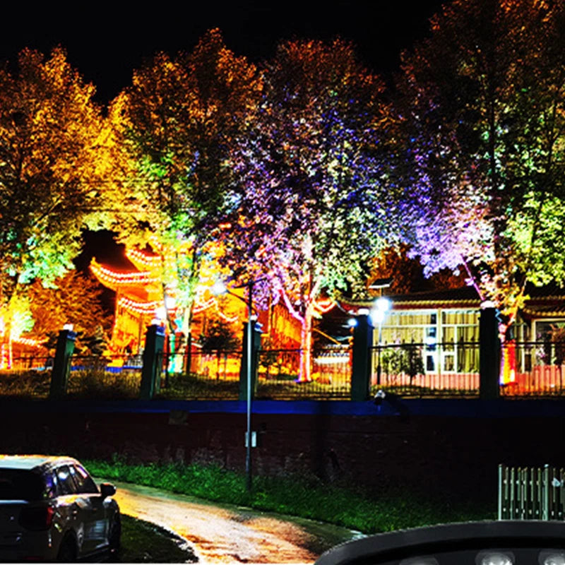 Gartenleuchte aus Aluminiumguss, wetterfester LED-Baumstrahler in Ringform