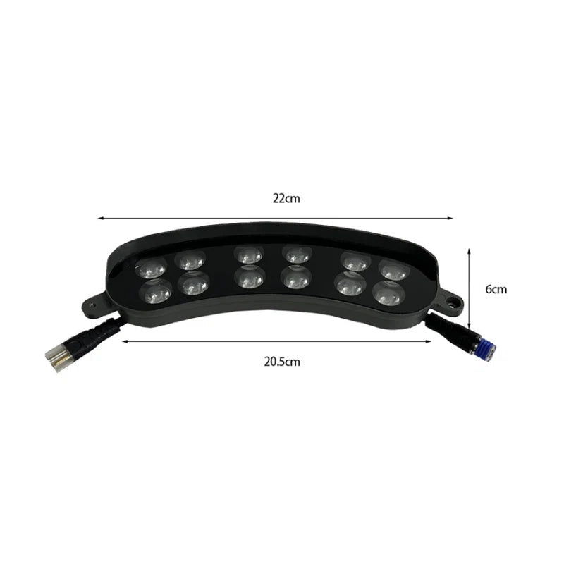Gartenleuchte aus Aluminiumguss, wetterfester LED-Baumstrahler in Ringform