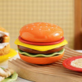 Geschirr Set aus Keramik, stapelbar in Hamburger-Form