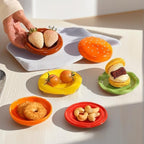 Geschirr Set aus Keramik, stapelbar in Hamburger-Form - Ansicht 5