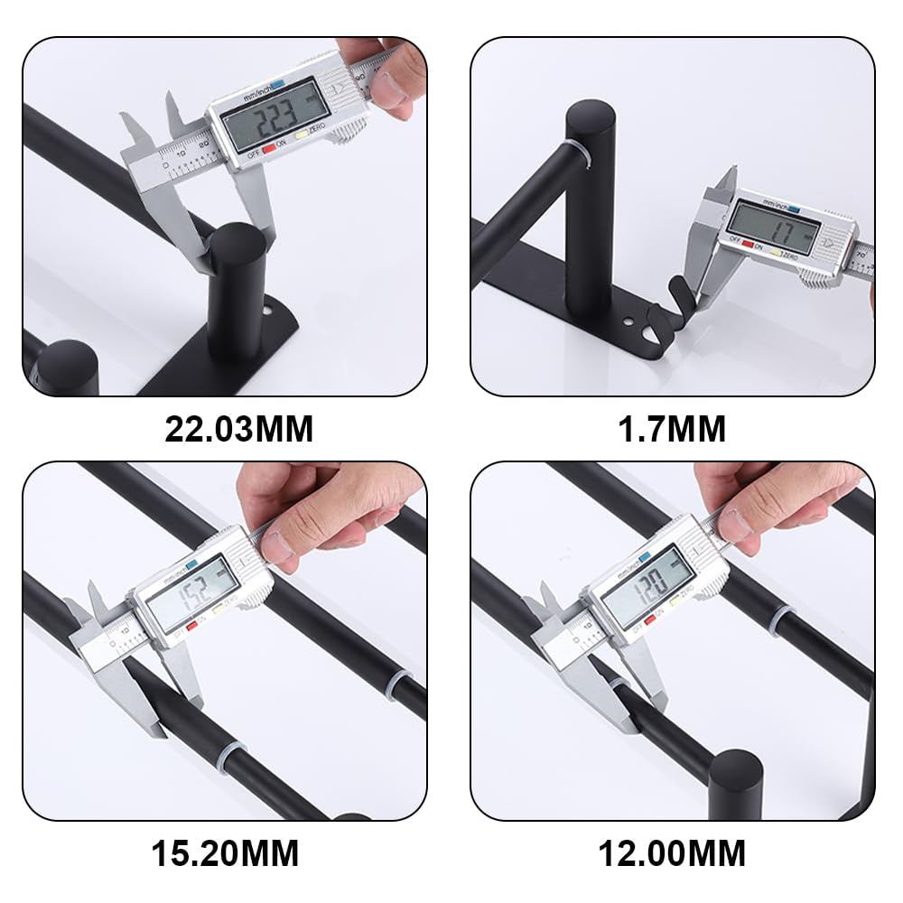 Handtuchhalter aus Edelstahl, ausziehbar mit Haken zur Wandmontage - Ansicht 4