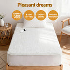 Heizdecke aus Fleece mit Temperaturregelung, waschbares Wärmeunterbett