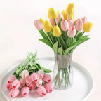 Kunstblumen Tulpen mit biegsamen Stielen und naturgetreuen Blüten