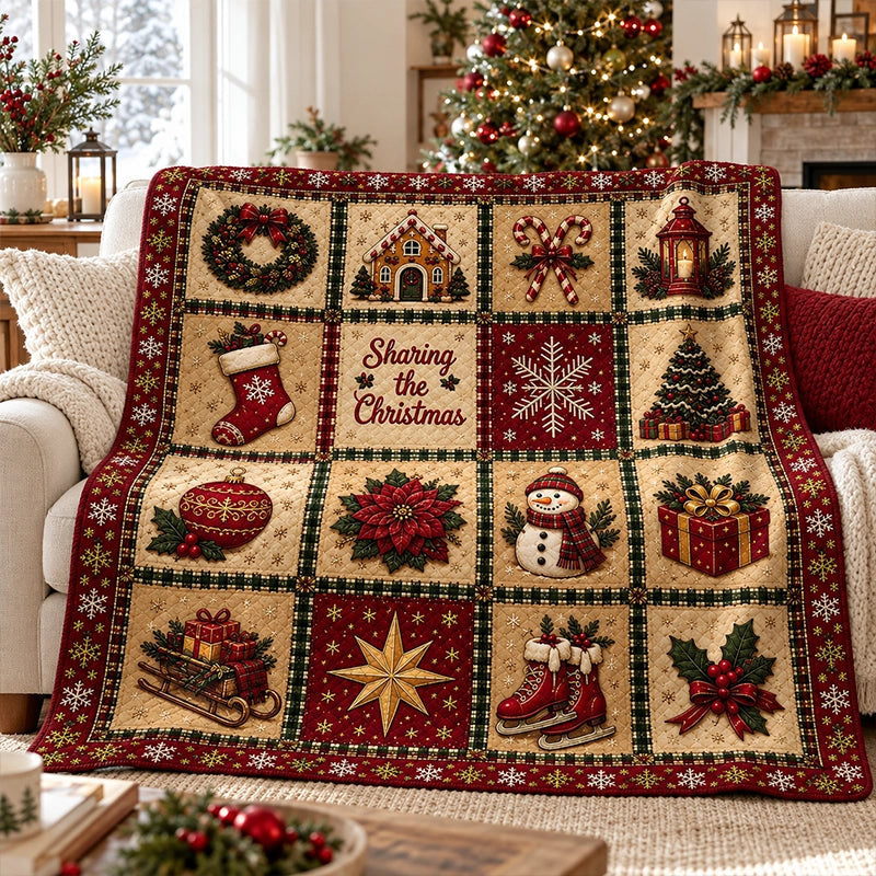 Kuscheldecke aus Flanell-Fleece mit Weihnachtsmotiven, weich und leicht - Ansicht 11