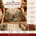 Kuscheldecke aus Flanell-Fleece mit Weihnachtsmotiven, weich und leicht - Ansicht 4