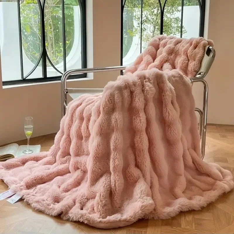 Kuscheldecke aus Teddyfleece, beidseitig weich und wärmend - Ansicht 7