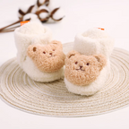 Kuschelsocken Unisex für Babys, warm und weich mit Bärenmotiv