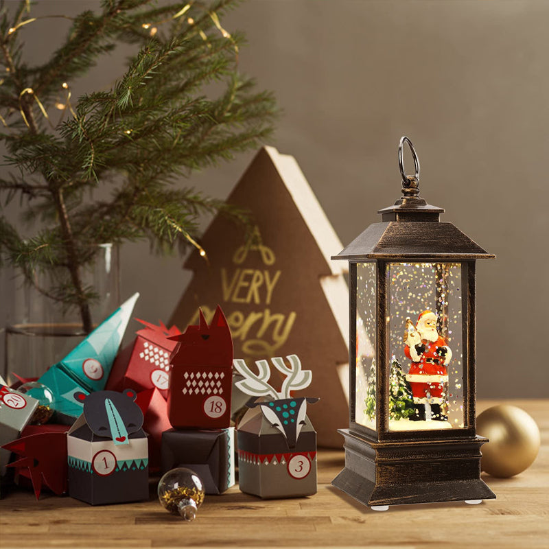 Laterne batteriebetrieben mit Weihnachtsmotiven, Weihnachtsbeleuchtung - Ansicht 2