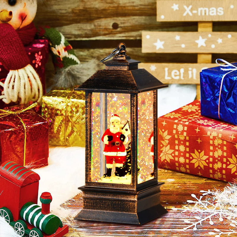 Laterne batteriebetrieben mit Weihnachtsmotiven, Weihnachtsbeleuchtung - Ansicht 3