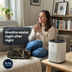 Luftreiniger mit Aktivkohlefilter und Aromafunktion, kompakt