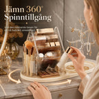 Make up Organizer 360° drehbar mit beidseitigen Fächern