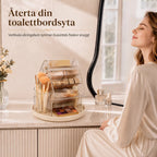 Make up Organizer 360° drehbar mit beidseitigen Fächern