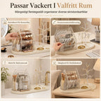 Make up Organizer 360° drehbar mit beidseitigen Fächern
