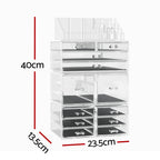 Make up Organizer aus Acryl, stapelbar mit Schubladen