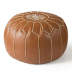 Pouf mit Stauraum, wasserdichter Sitzhocker mit geometrischer Stickerei