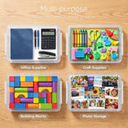 Schreibtisch Organizer stapelbar mit Klappdeckel, Dokumentenbox