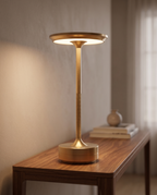 Schreibtischlampe aus Aluminium, kabellos und per Berührung dimmbar