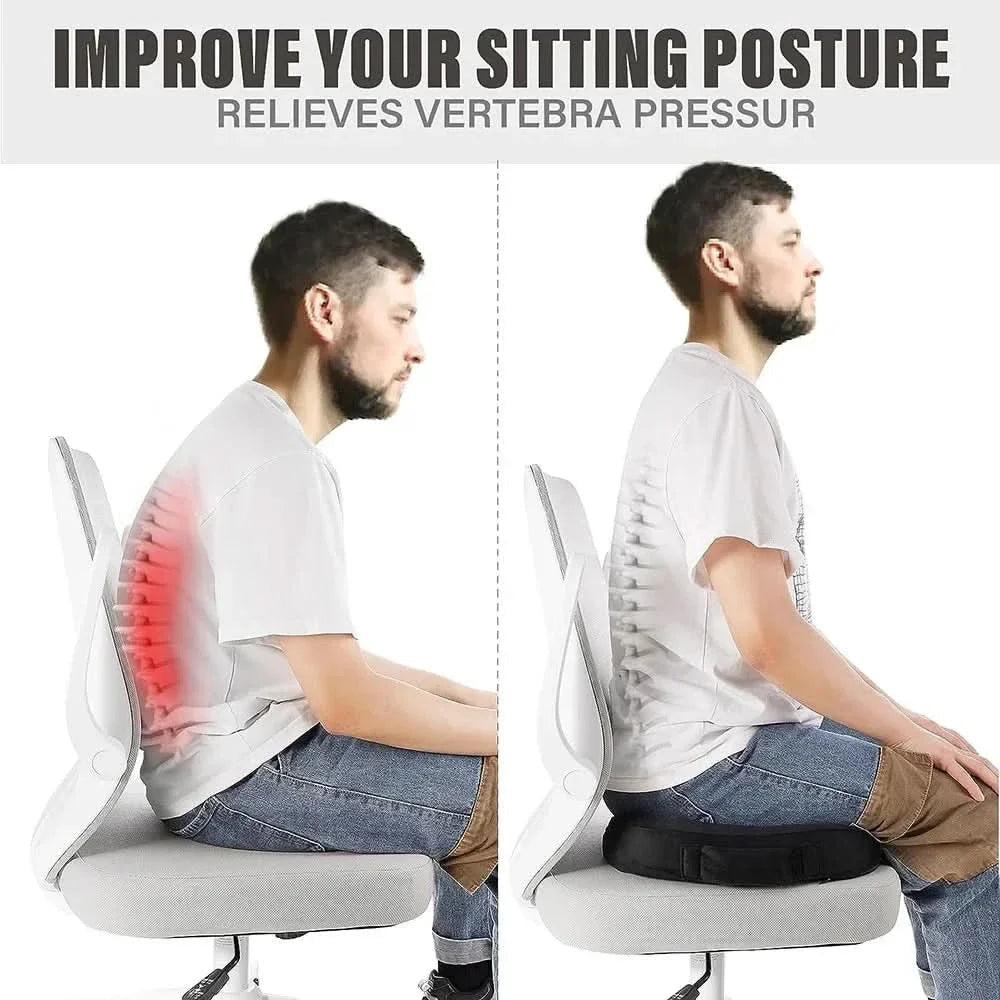Sitzkissen aus viskoelastischem Schaum, ergonomisch in U-Form - Ansicht 4