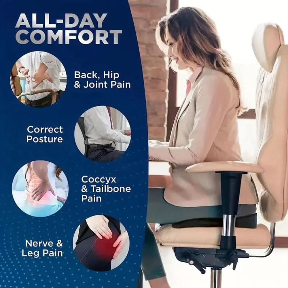 Sitzkissen aus viskoelastischem Schaum, ergonomisch in U-Form - Ansicht 5
