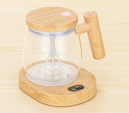 Tasse aus Borosilikatglas, elektrisch selbst rührend mit Deckel - Ansicht 18