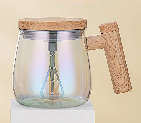 Tasse aus Borosilikatglas, elektrisch selbst rührend mit Deckel - Ansicht 20