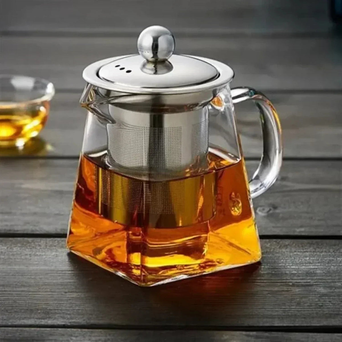 Teekanne aus hitzebeständigem Glas mit herausnehmbarem Teesieb - Ansicht 8