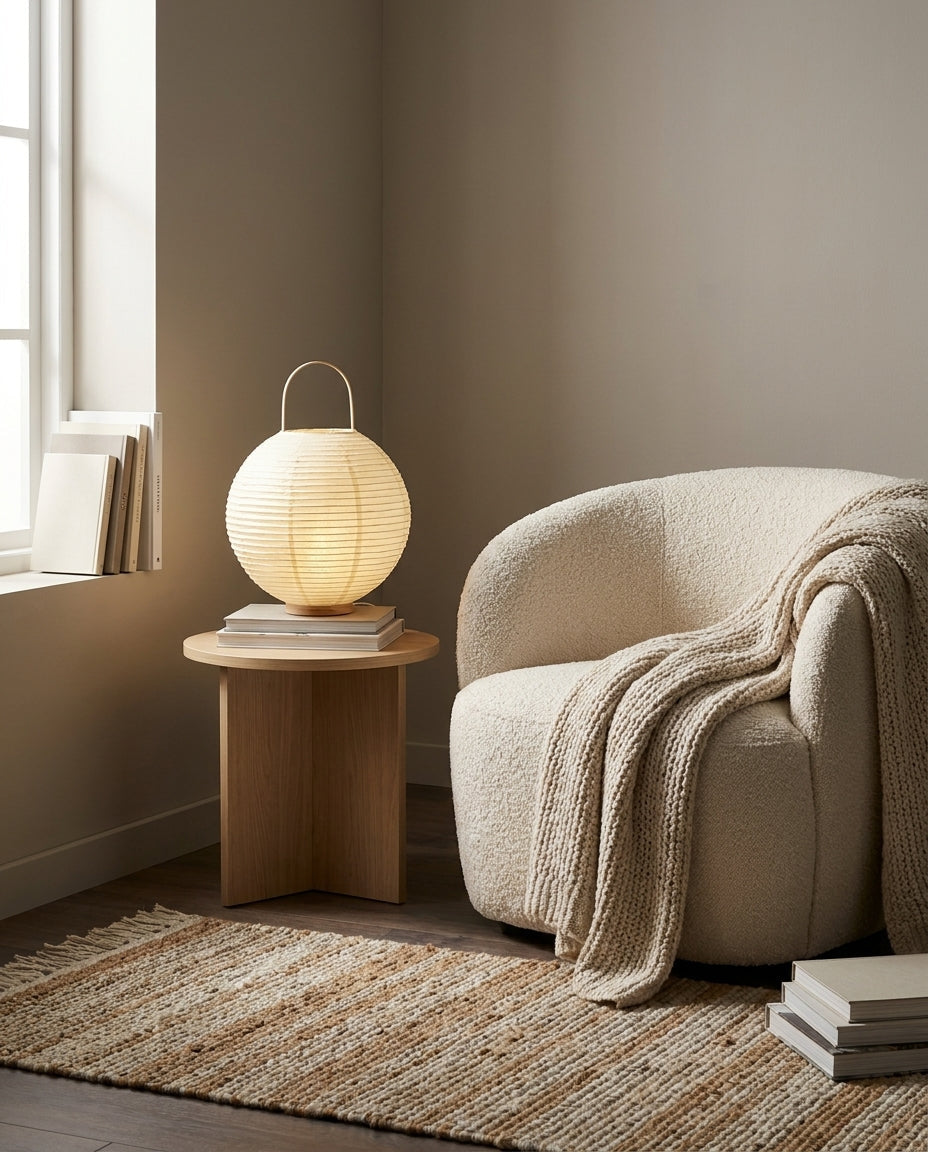 Tischlampe aus Baumwollpapier, kabellos und über USB-C aufladbar - Ansicht 14